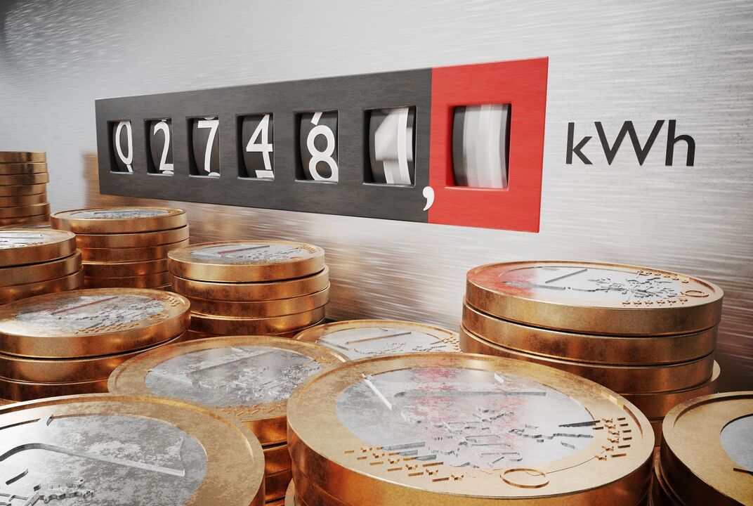 Contatore KW contro le monete